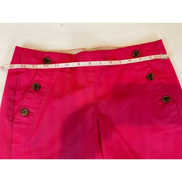 J. Crew Womens Sailor Short Functional Buttons Each Side 44855SU12 Red Size 0 - Picture 4 of 8